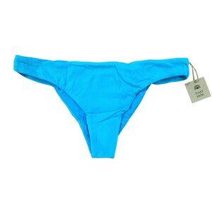 Free People x Toast Swim Women Signature Low Rise Hipster-Bottom Turquoise Sea R